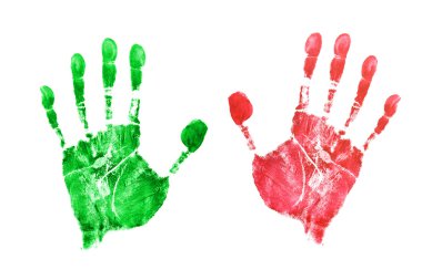 Prints of hands clipart