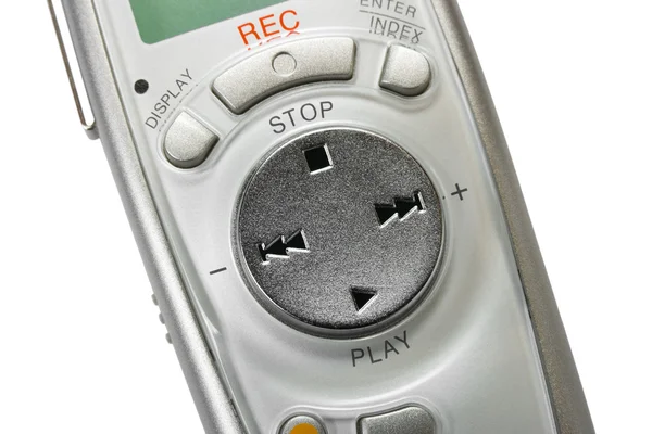 Macro de dictaphone digital — Fotografia de Stock