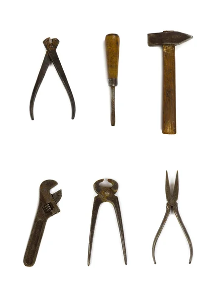 Группа старых инструментов — стоковое фото