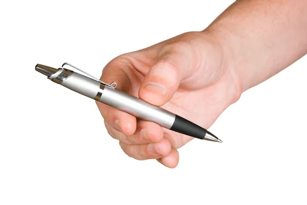 Hand att ge penna — Stockfoto