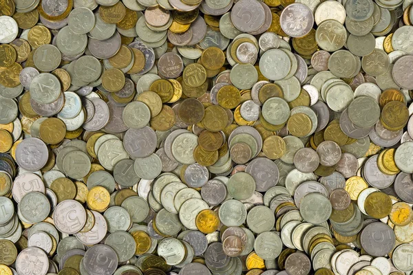 Монети фону — стокове фото