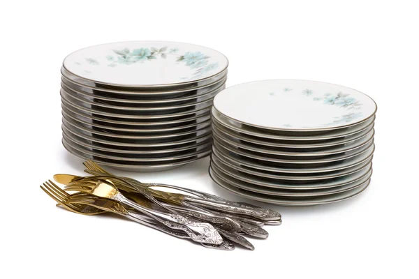 Hromady nádobí — Stock fotografie