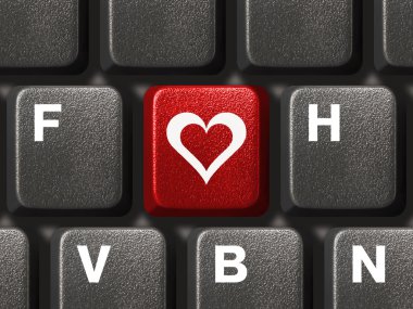 PC klavyesi ile aşk anahtar