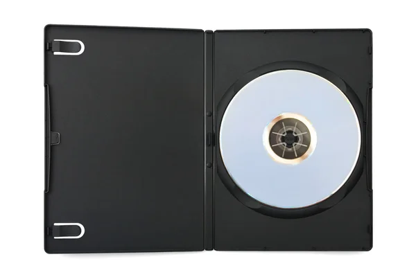 Computer-DVD-Disk im Koffer — Stockfoto