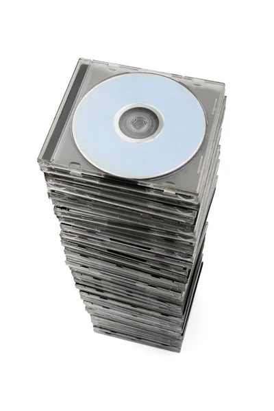 堆栈的 cd — 图库照片
