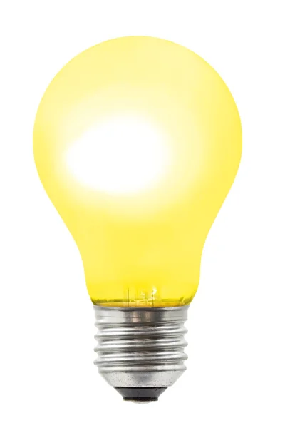Gele verlichting lamp — Stockfoto