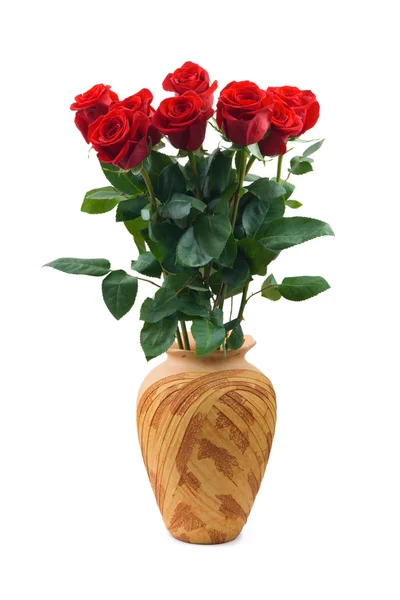 Roses in vase — Stock Photo, Image