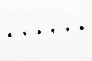 Holes on paper clipart