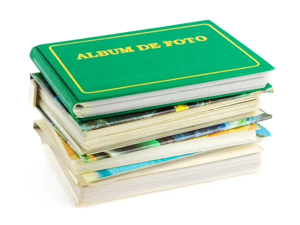 Stack of photo albums — Stock Photo, Image