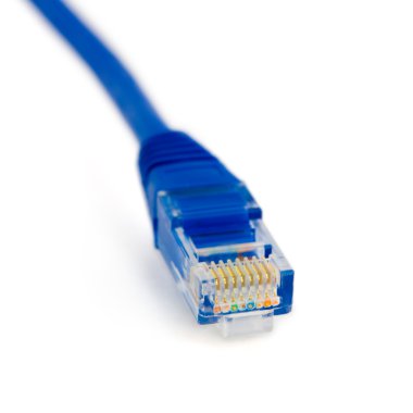 Macro of internet cable clipart