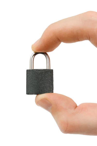 Small lock in hand — Stock Photo, Image