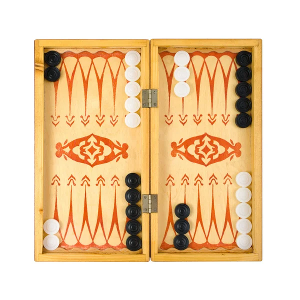 Retro backgammon game — Stock Photo, Image
