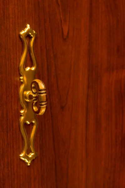 Retro úchyt na dřevěné dveře — Stock fotografie