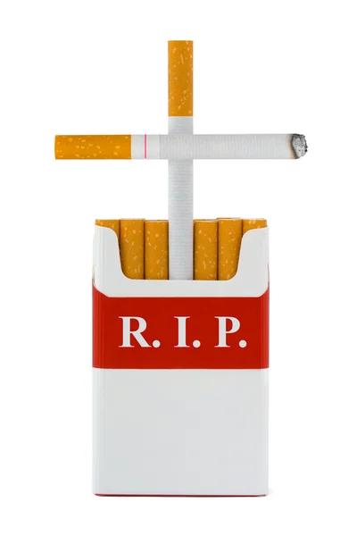 Tumba hecha de cigarrillos — Foto de Stock