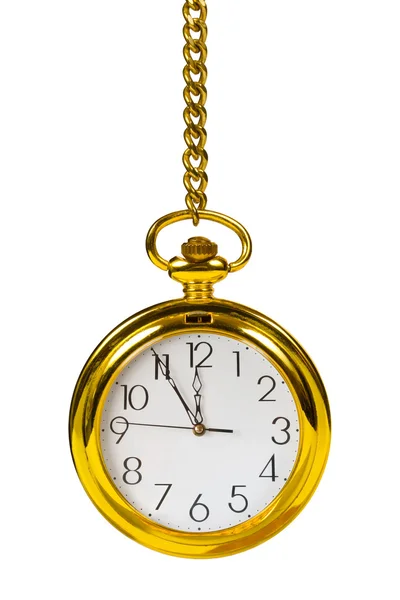 Retro gold clock — Stock Photo, Image