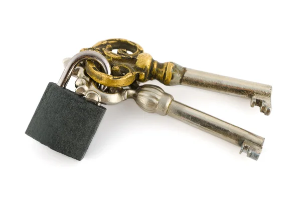 Keys and lock — Stock Photo, Image