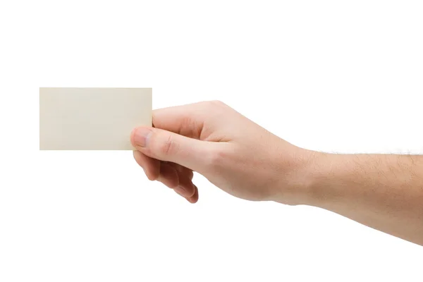 stock image Paper card in hand