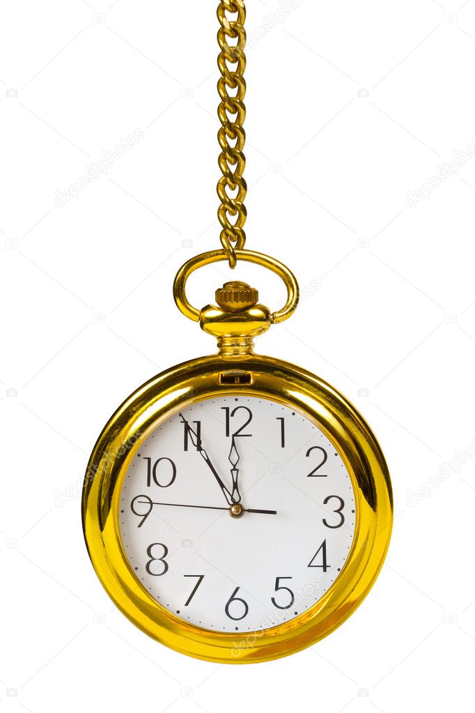 Retro gold clock