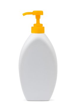 White plastic bottle clipart