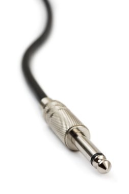Macro of audio cable