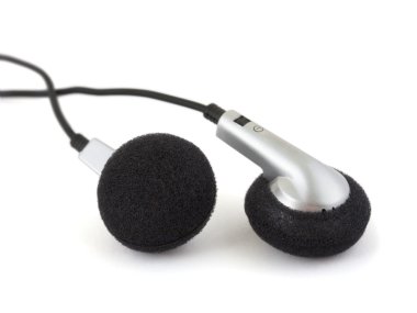 Earphones close-up clipart