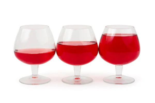 Kolme viinilasia — kuvapankkivalokuva