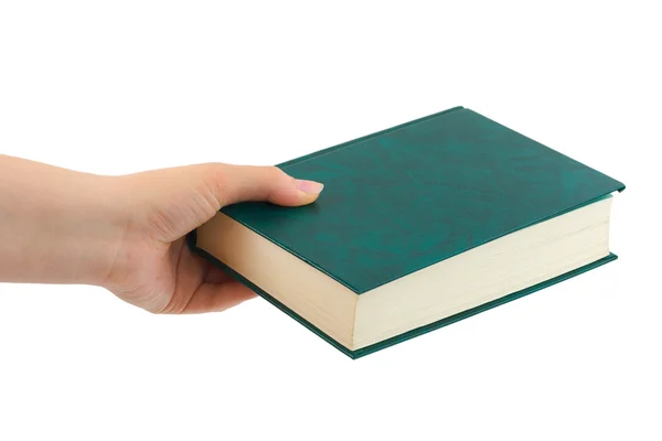 Könyv a kezében — Stock Fotó