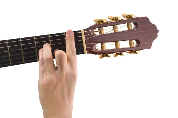 Hand and guitar — Stock Photo, Image