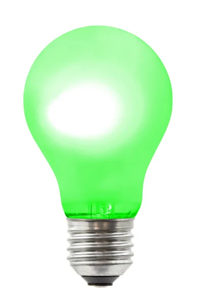 Grön belysning lampa — Stockfoto