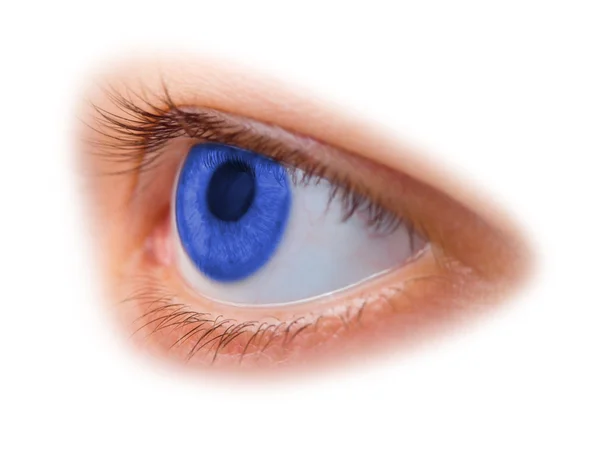 青い女性の目 — ストック写真