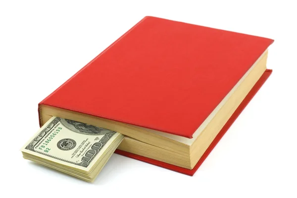 Money in book — Stock Photo, Image