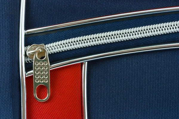 Zipper e bolso no saco — Fotografia de Stock