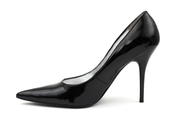 Černé ženy boty — Stock fotografie