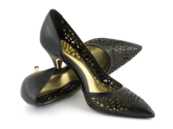 Sapatos de mulheres negras — Fotografia de Stock
