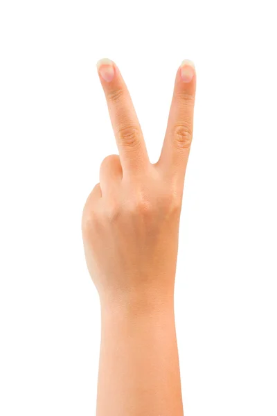 Ruky - znamení vítězství — Stock fotografie
