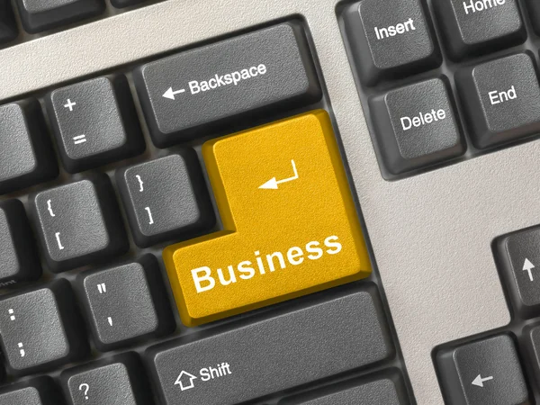 Dator tangentbord - gold key business — Stockfoto