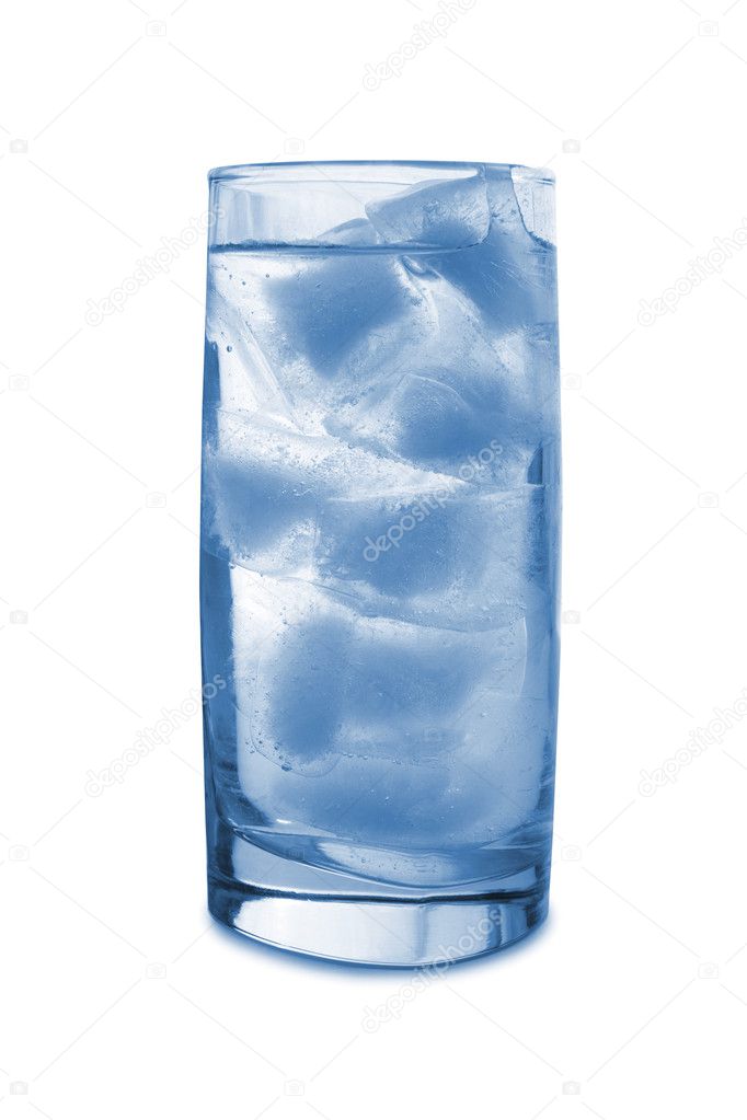 Ice in glass