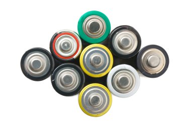 Group of batteries clipart