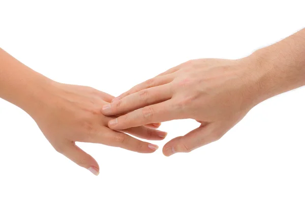 Man and woman hands — Stock Photo, Image