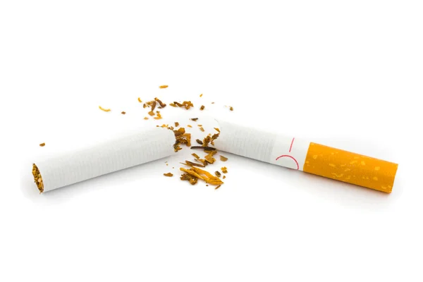 Сломанной сигарет — стокове фото