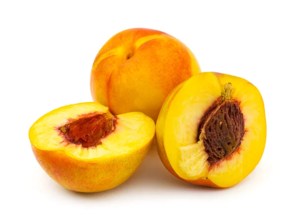 Ripe peach fruits Stock Photo