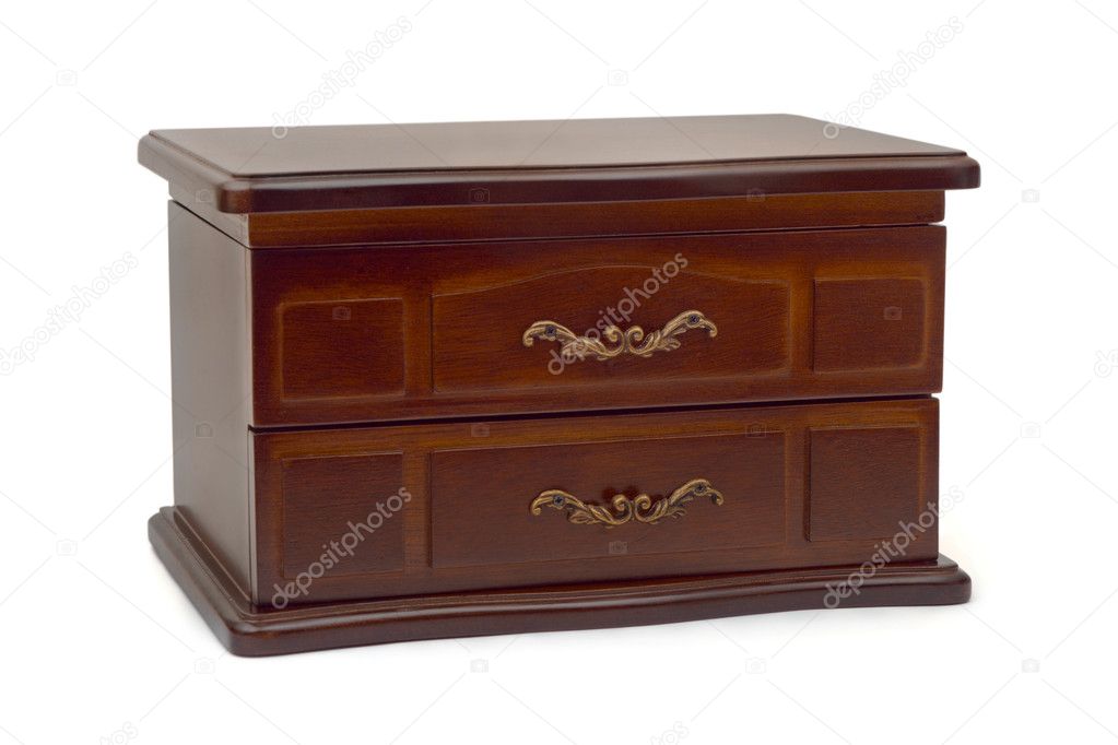 Retro wooden casket