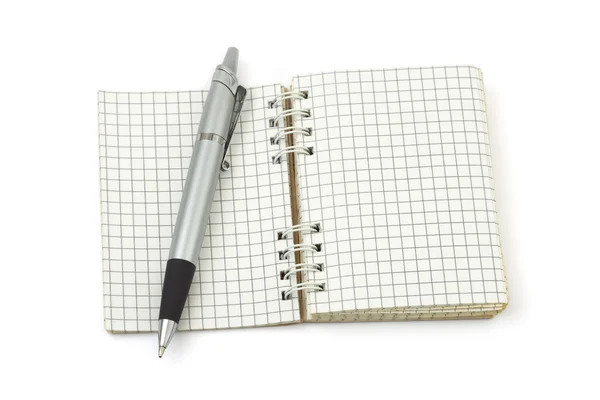 Pen en Opmerking pad — Stockfoto