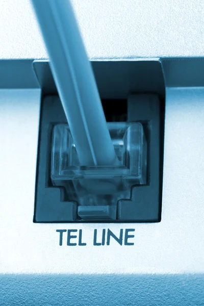 Macro du câble téléphonique — Photo