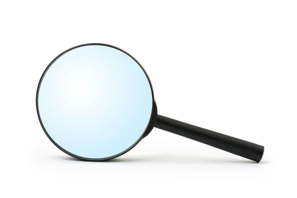 Magnifying glass, isolated on white background — Stock Photo, Image