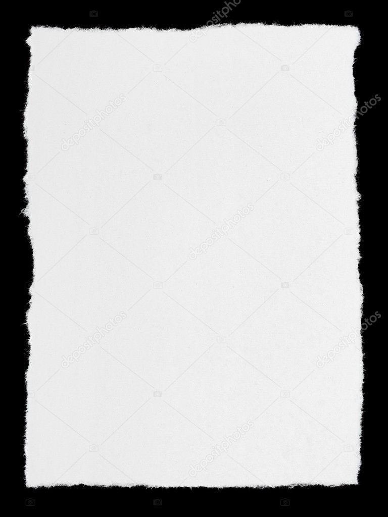 Broken paper page