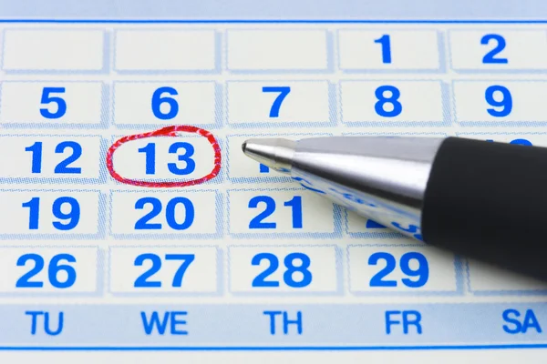 stock image Pen and calendar