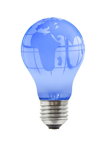 Globe in lamp — Stock Photo, Image