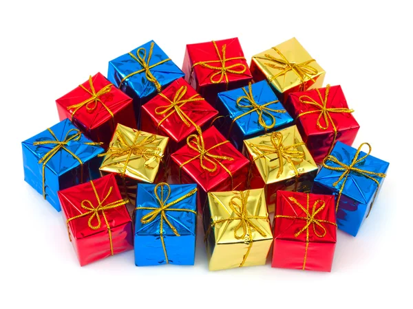 Vícebarevné dárky — Stock fotografie