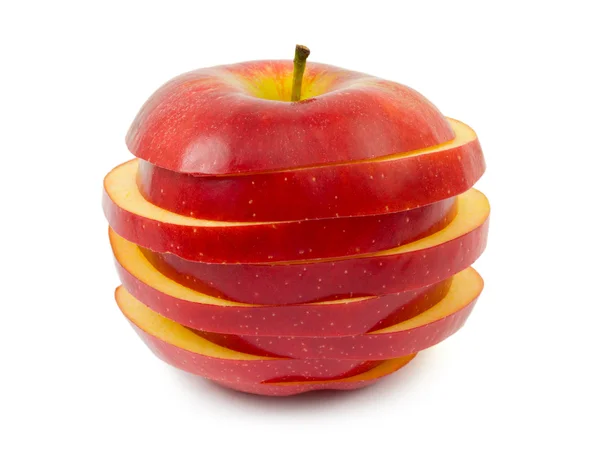 Нарезанное яблоко — стоковое фото